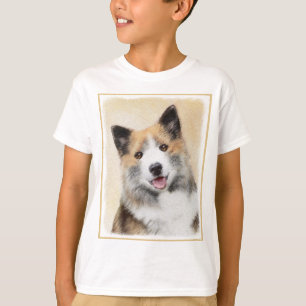 Isländskt fårhundsmålning - Originalkonst av Hund T Shirt