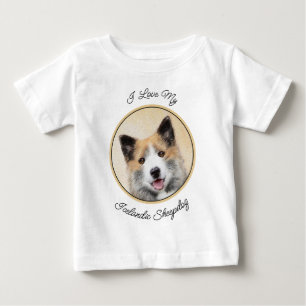Isländskt fårhundsmålning - Originalkonst av Hund T Shirt