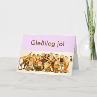 isländskt julkort helgkort
