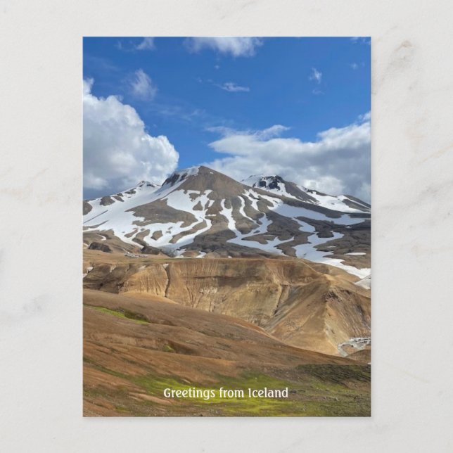 isländskt vykort (Framsida)