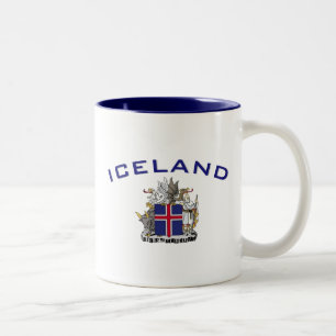Islandvapensköld Två-Tonad Mugg