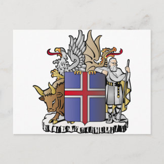 Islandvapensköld Vykort