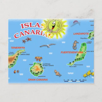 Islas Canarias vycard Vykort