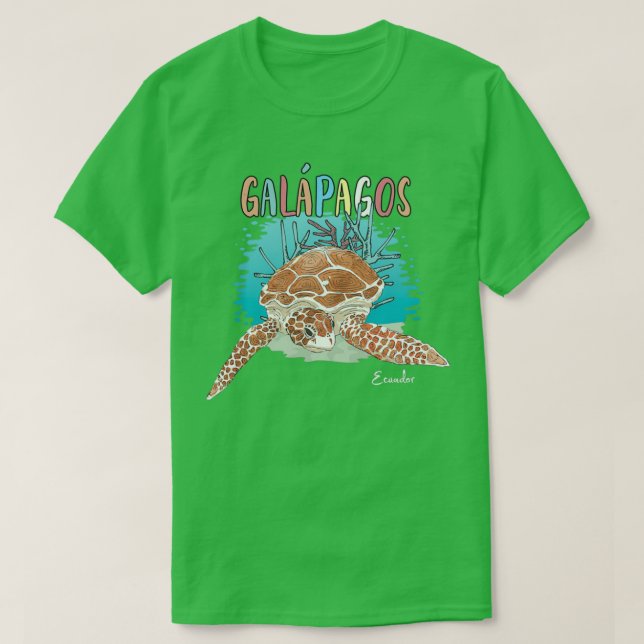Islas Galapagos-öarna Ecuador Souvenir T Shirt (Design framsida)