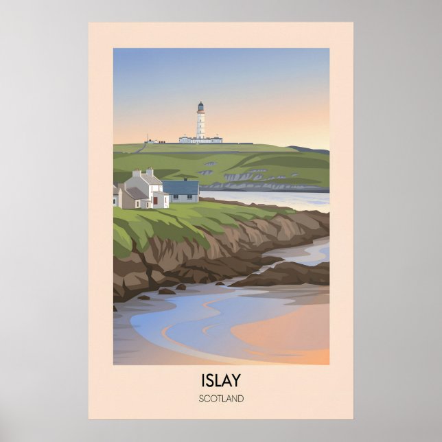 Islay Skottland Reseskylt Poster (Framsidan)