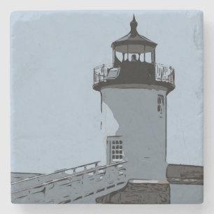ISLE AU HAUT LIGHT UNDERLÄGG STEN
