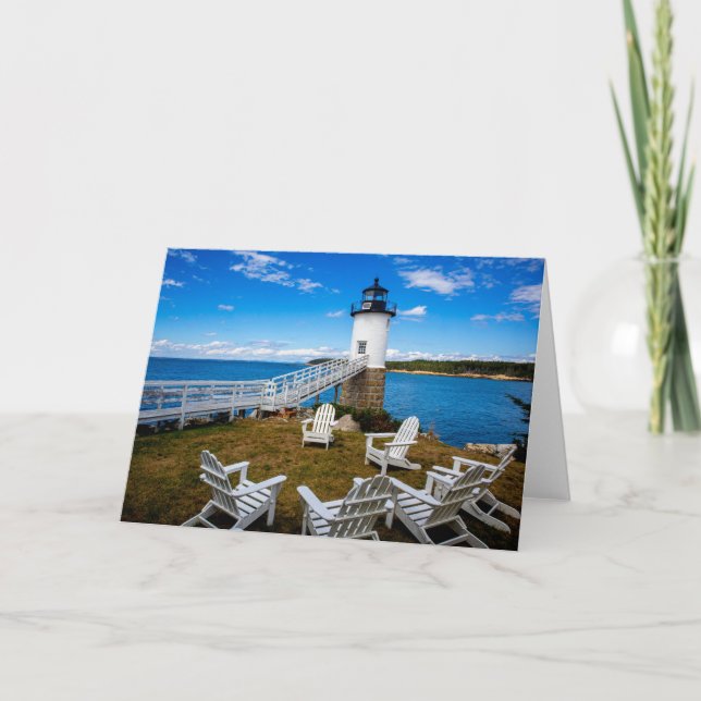 Isle au Haut, Maine Lighthouse Anteckningskort (Framsida)