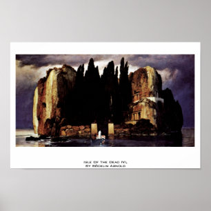 Isle av deadna (V), vid Böcklin Arnold Poster