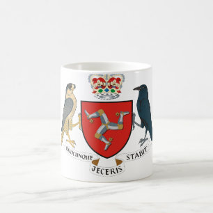 isle av manemblemen kaffemugg