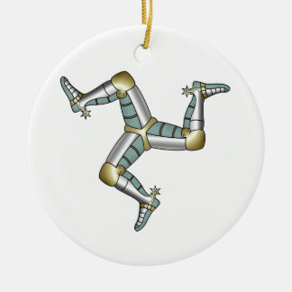 Isle av manen julgransprydnad keramik