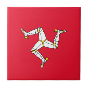Isle av manen - Manx flagga Kakelplatta