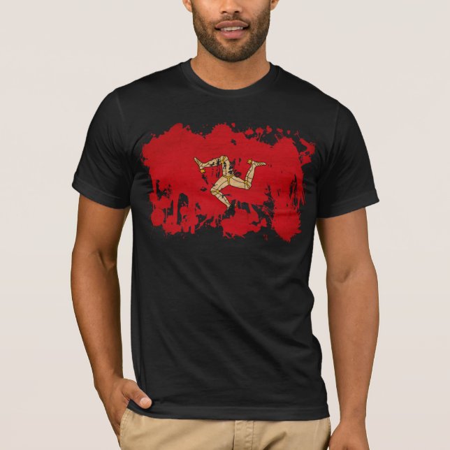 Isle av manflagga t-shirt (Framsida)