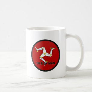 Isle av manRoundel den kvalitets- flagga Kaffemugg