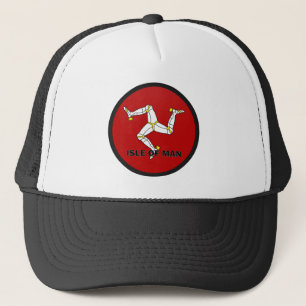 Isle av manRoundel den kvalitets- flagga Truckerkeps
