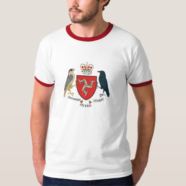 Isle av manvapensköldskjortan t shirt (Framsida)