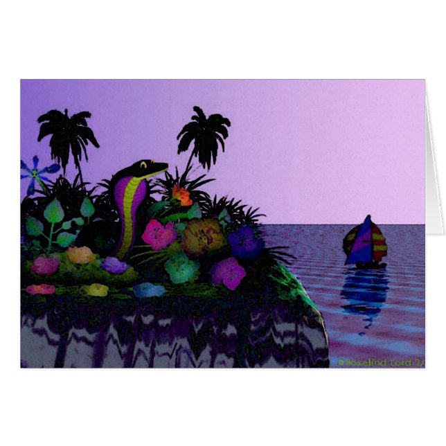 Isle av Najakortet Hälsningskort (Framsidan Horizontal)