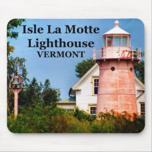 Isle La Motte Lighthouse, Vermont Mousepad Musmatta