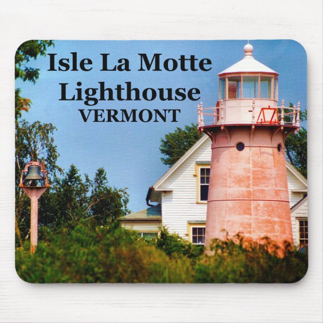 Isle La Motte Lighthouse, Vermont Mousepad Musmatta (Framsidan)