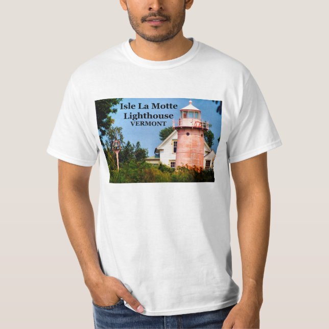 Isle La Motte Lighthouse, Vermont T-Shirt (Framsida)