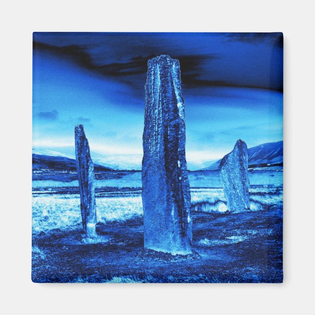 Isle of Arran Machrie Moor Permanent Stones Magnet (Framsidan)