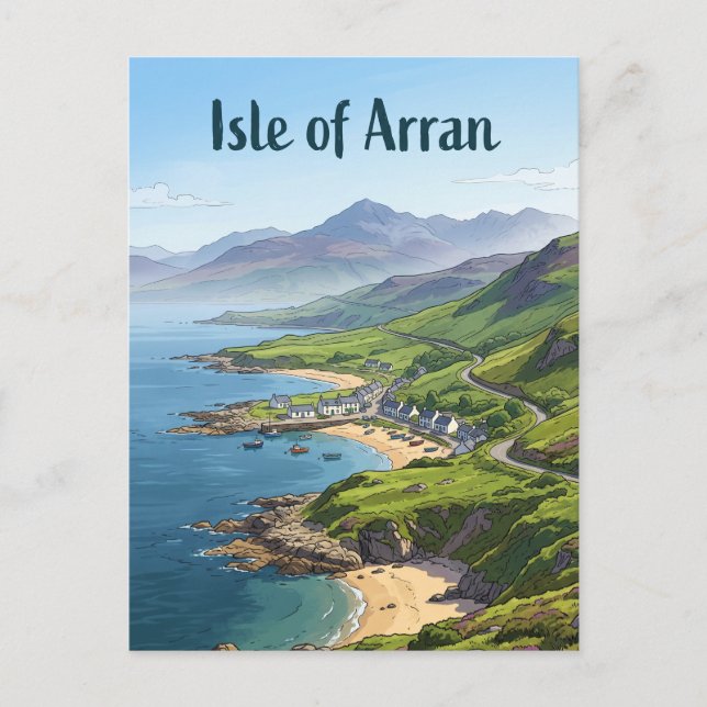 Isle of Arran Storbritannien Vykort (Framsida)