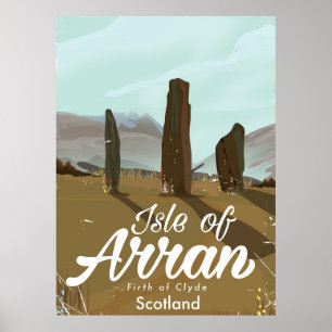 Isle of Arran vintage resor poster