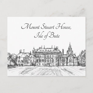 Isle of Bute, Mount Stuart House- Vykort