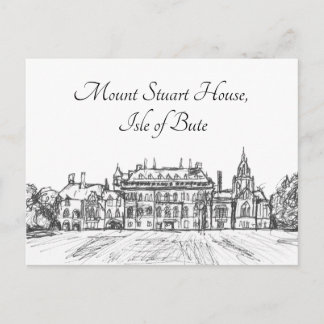 Isle of Bute, Mount Stuart House- Vykort