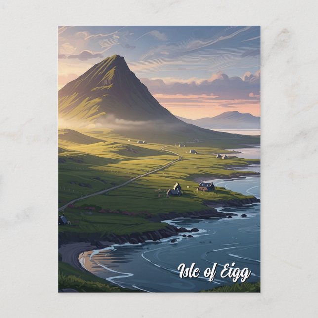 Isle of Eigg, Skottland Resa Vykort (Framsida)