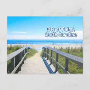 Isle of Handflatan South Carolina Beach Vykort