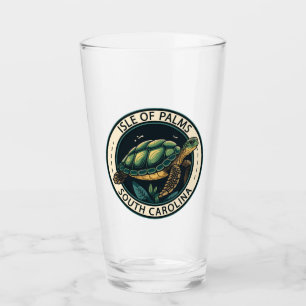 Isle of Handflatan South Carolina Turtle Badge Glaskopp
