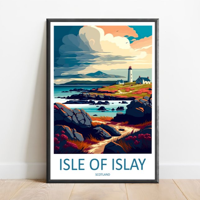 Isle Of Islay Resa Print Väggkonst Isle Of Islay  (Skapare uppladdad)