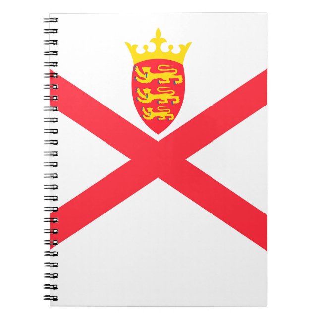 Isle of Jersey flagga Anteckningsbok (Framsidan)