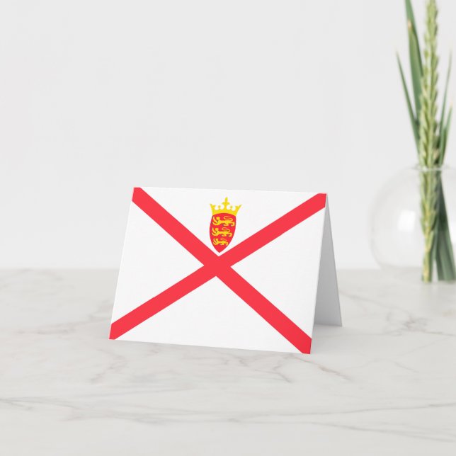 Isle of Jersey flagga Anteckningskort (Framsida)