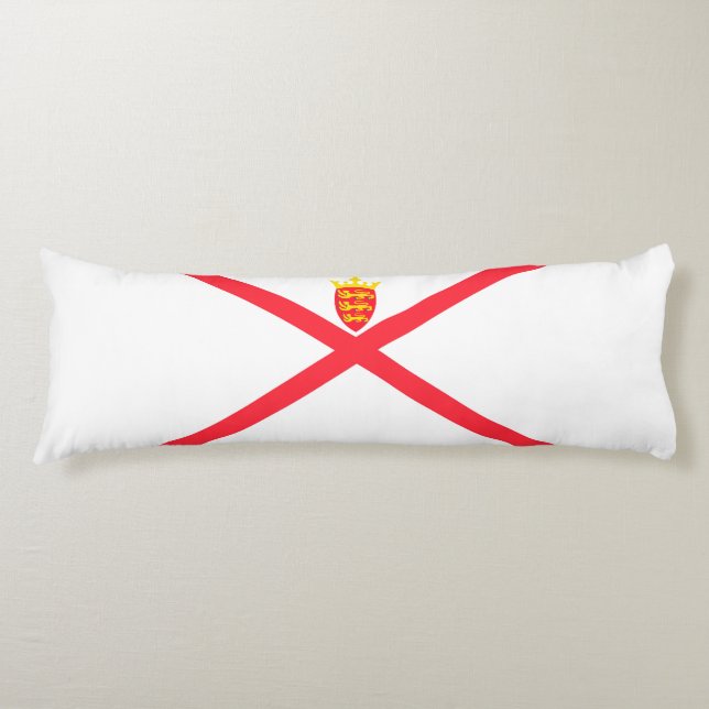 Isle of Jersey flagga Kroppskudde (Framsidan)