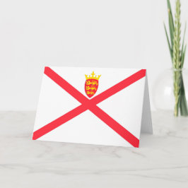 Isle of Jersey flagga Tack Kort
