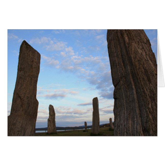 Isle of Lewis Stones Card Hälsningskort (Framsidan Horizontal)