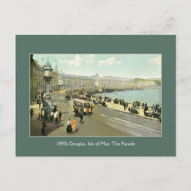 Isle of Man, Douglas, Parad Vykort (Framsida)