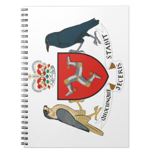isle of man emblem anteckningsbok med spiral