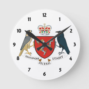 isle of man emblem rund klocka