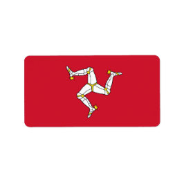 Isle of Man flagga Adressetikett