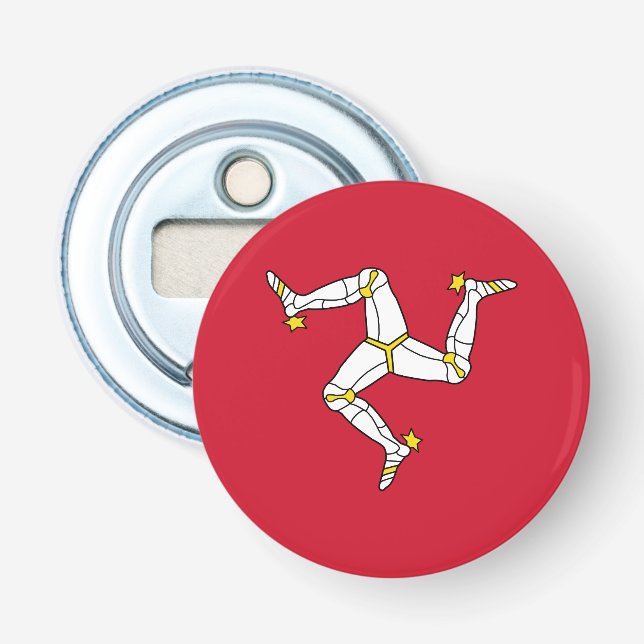 Isle of Man Flagga Flasköppnare (Framsidan)