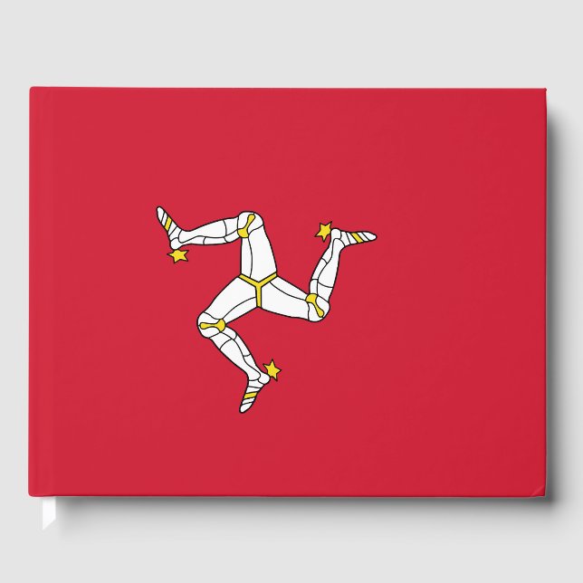 Isle of Man flagga Gästböcker (Framsida)