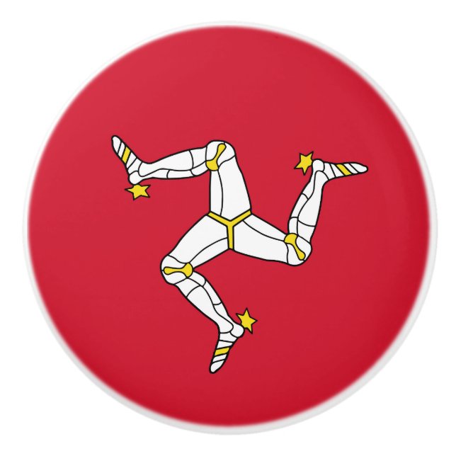 Isle of Man flagga Knopp (Framsidan)