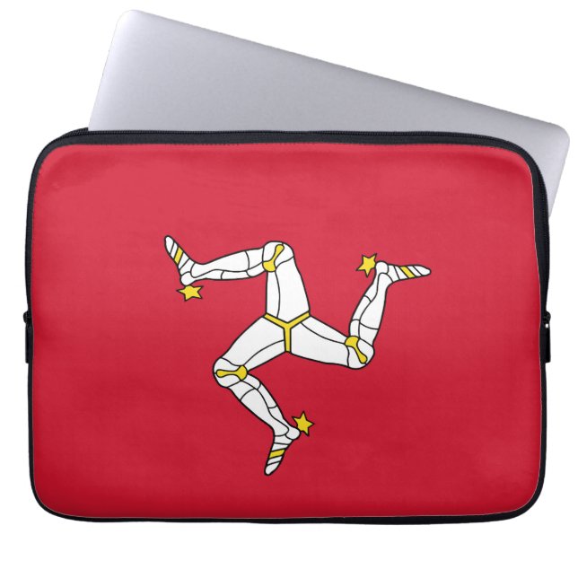 Isle of Man flagga Laptop Fodral (Framsidan)