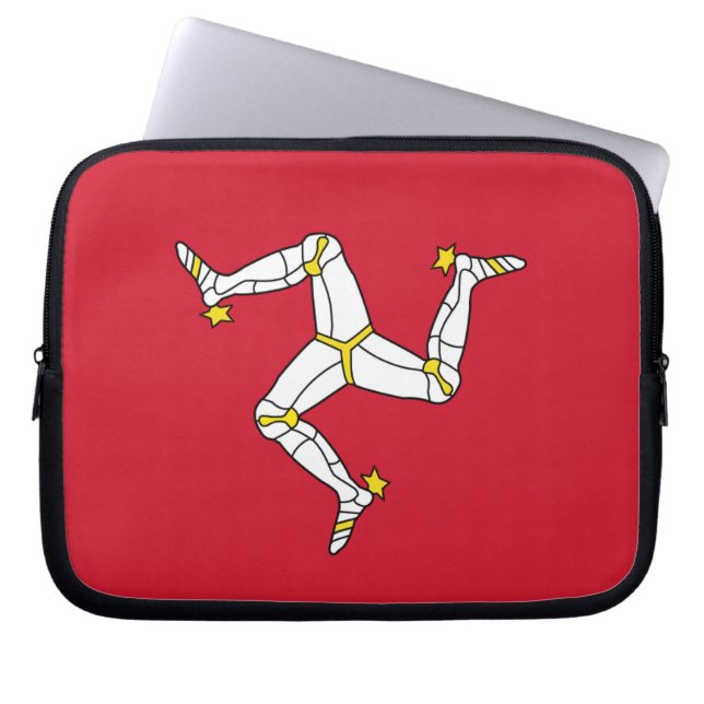 Isle of Man Flagga Laptop sleeve (Framsidan)