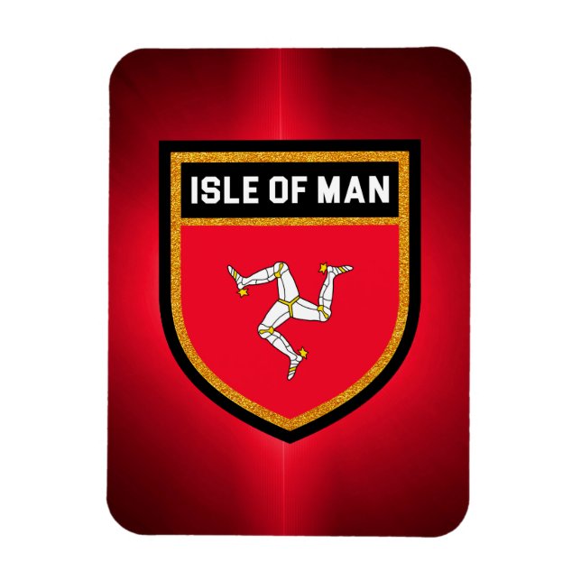 Isle of Man Flagga Magnet (Vertikal)