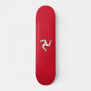 Isle of Man flagga Mini Skateboard Bräda 18,5 Cm