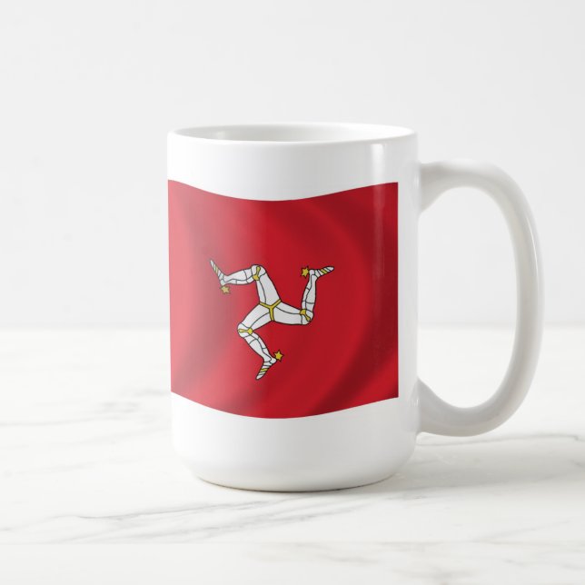 Isle of Man Flagga Mugg (Höger)