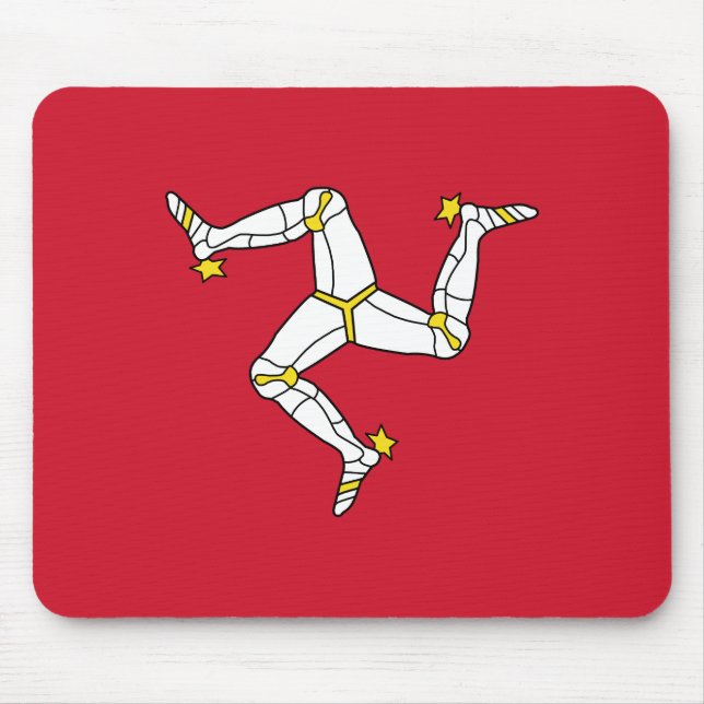 Isle of Man Flagga Musmatta (Framsidan)